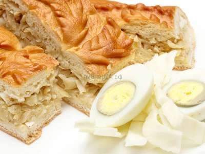 Пирог сдобный с капустой и яйцом 1 кг - цена указана за 1 килогр....