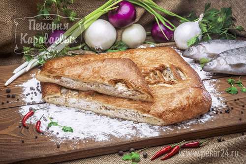 Пирог слоеный с сырком 1500 г.