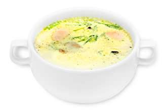 Сливочный суп с грибами и курицей 250 г
