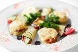Теплая закуска из обжаренных цукини с сыром и томатами 300 гр