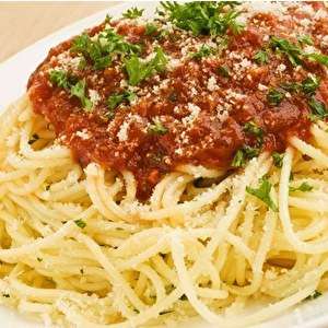 Паста с мясным соусом 350 гр.