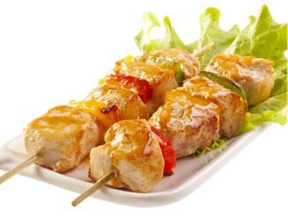 Шашлык из куриного филе