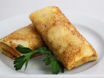 Блины с мясом  100 гр.