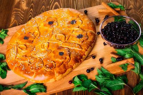 Пирог с черникой