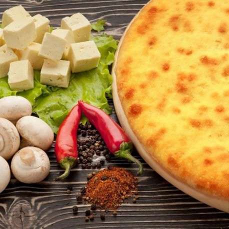 Осетинский пирог с грибами и сыром