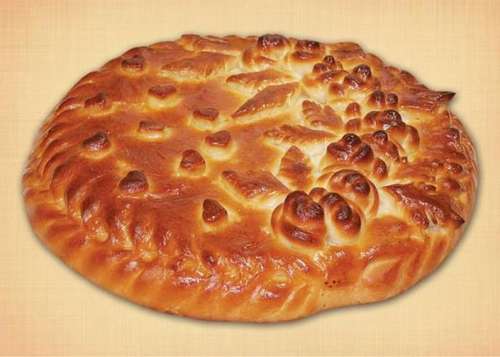 Пирог с судаком и рисом 1 кг.