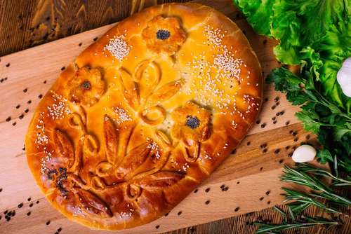 Пирог с судаком и картофелем
