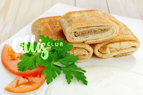 Блинчики с курицей
