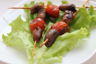 Шашлык из куриных сердец 150 г.