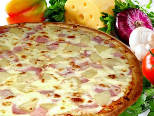 Пицца Гавайская с пепперони 42 см (990 гр.)