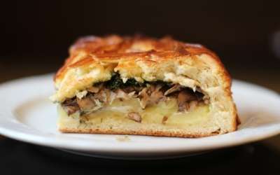 Пирог с картофелем и грибами 500 г