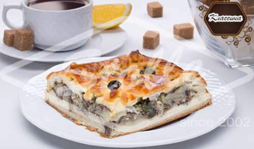 Пирог с картофелем, сыром и грибами 0,25 кг