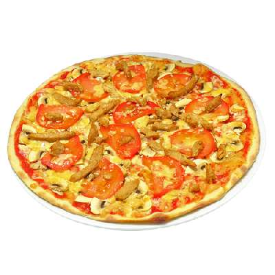 Пицца с курицей и грибами 390 г.