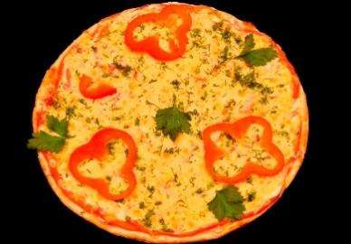 Пицца Курица с соусом и овощами 35 см, 870 г