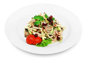 Салат с мясом цыпленка и языком 160 г