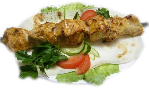 Шашлык из куриной грудки 1/300 гр.