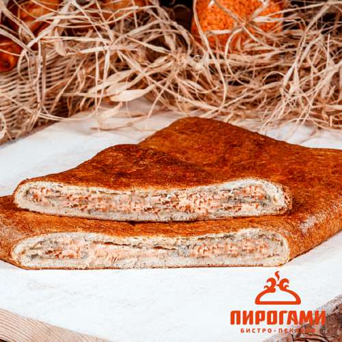 Пирог с семгой