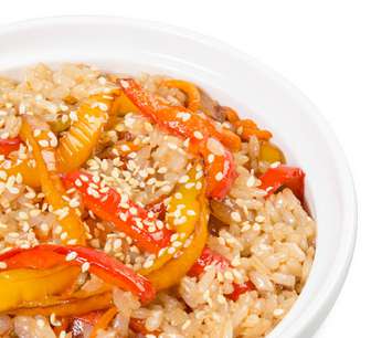 Wok на Рисе с Морепродуктами и Овощами 350 гр.