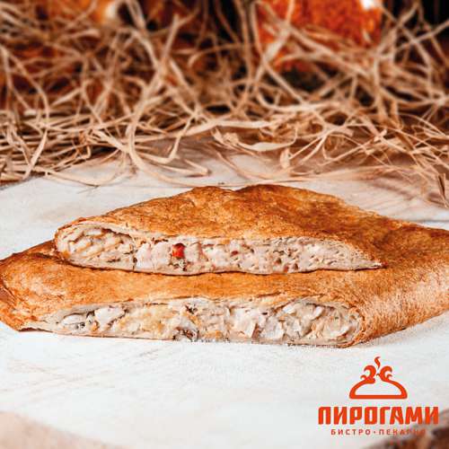 Пирог с курицей и ананасом