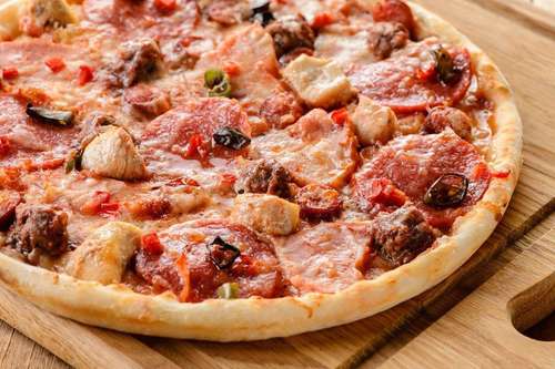 Пицца Мясная 33 см 590 гр