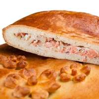 Сдобный пирог с лососем и рисом 2 кг 2000 г.