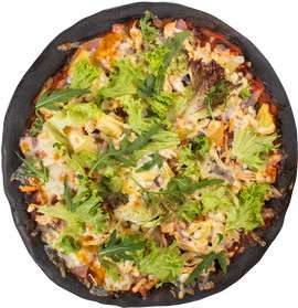 Пицца с копченой курицей, ананасом и манговым соусом 480 гр