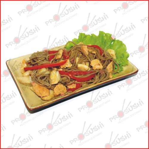 WOK-лапша Соба с форелью и морским окунем 250 г.