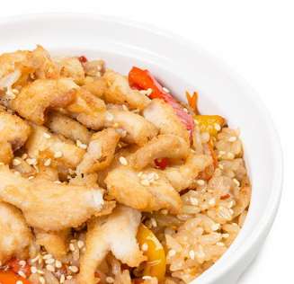 Wok на Рисе с Курочкой и Овощами 350 гр.