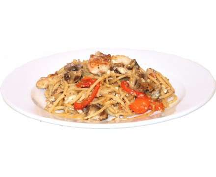 Wok с креветками