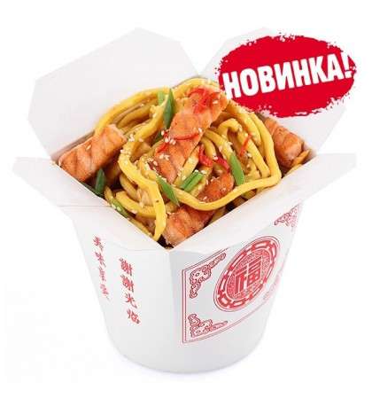 Лапша Wok - Лосось в устричном соусе