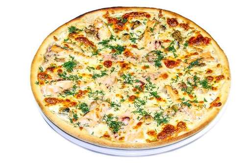 Пицца Дары моря 600 г.