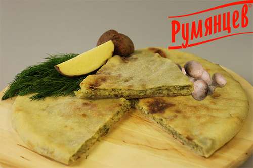 Осетинский пирог с грибами и картофелем