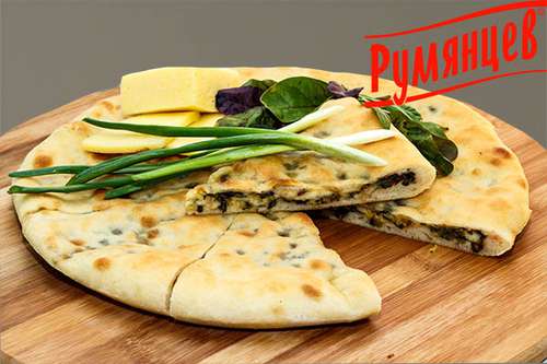 Осетинский пирог со свекольными листьями и сыром