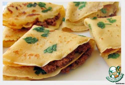 Блины с мясом
