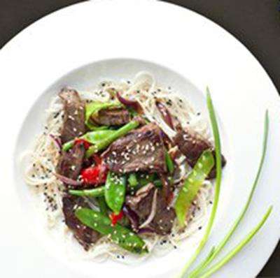 Wok с мраморной говядиной 250 гр.