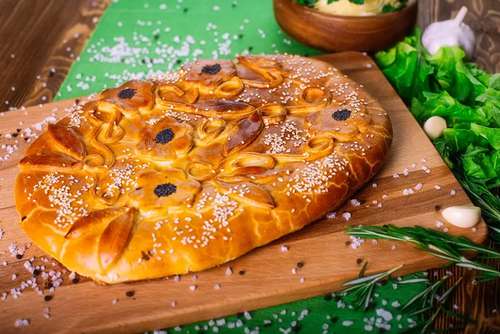 Пирог с картофелем и грибами