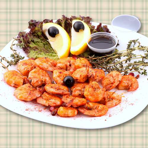 Шашлык из креветок 200 грамм