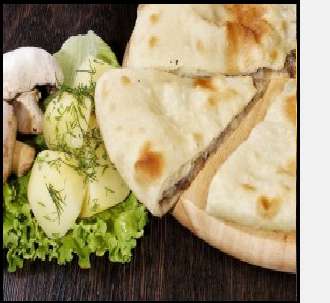 Пирог с картофелем и грибами.