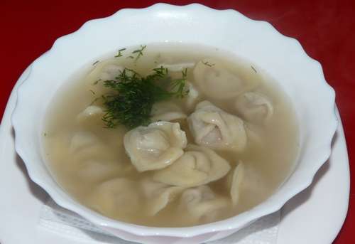Пельмени с бульоном 400 гр