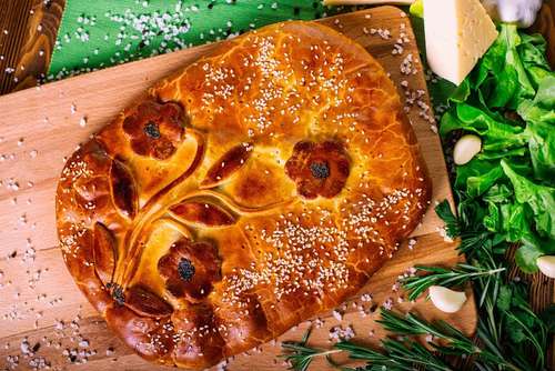 Пирог с картофелем и сыром