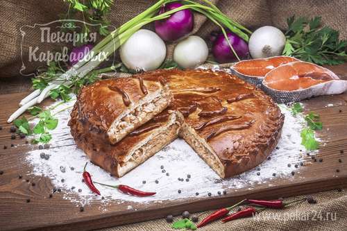 Пирог с семгой 1500 г.