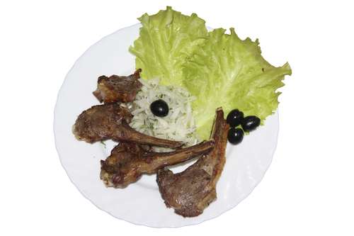 Шашлык из корейки барашка 260/30/50/20 г.