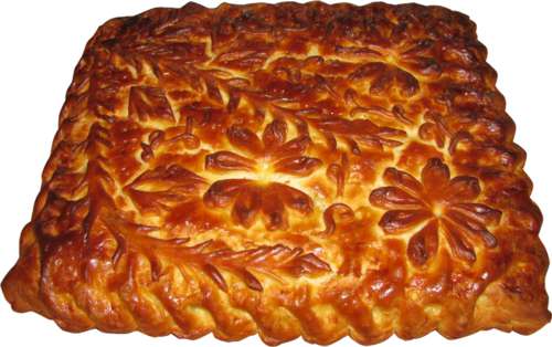 Пирог с яблоками и корицей