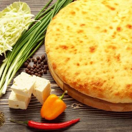 Осетинский пирог с капустой и сыром Кабушкаджын