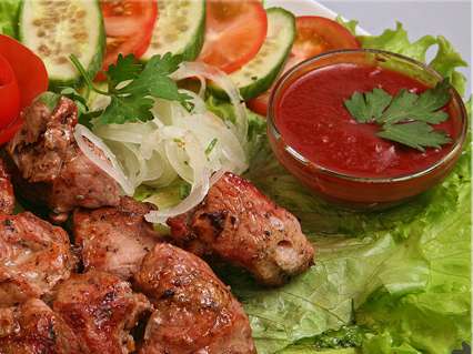 Шашлык из свиной шейки