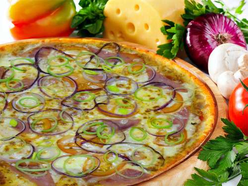 Пицца Мясное ассорти 33 см (700 гр.)