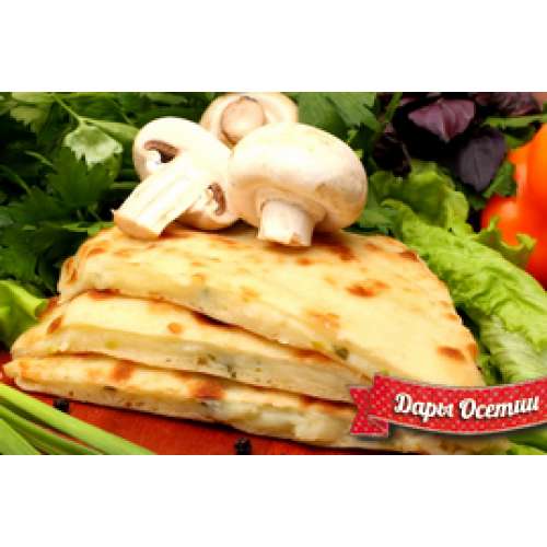 Пирог с картофелем, жар.луком и грибами 1200 гр