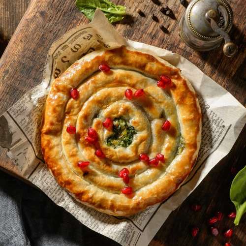 Пирог с мясом и шпинатом 210 г.