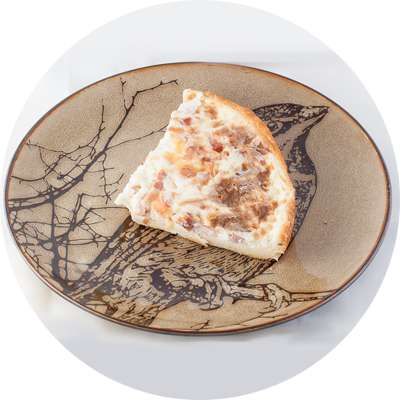 Киш с копченой грудинкой и сыром Гауда