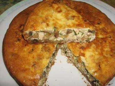 С картофелем и грибами